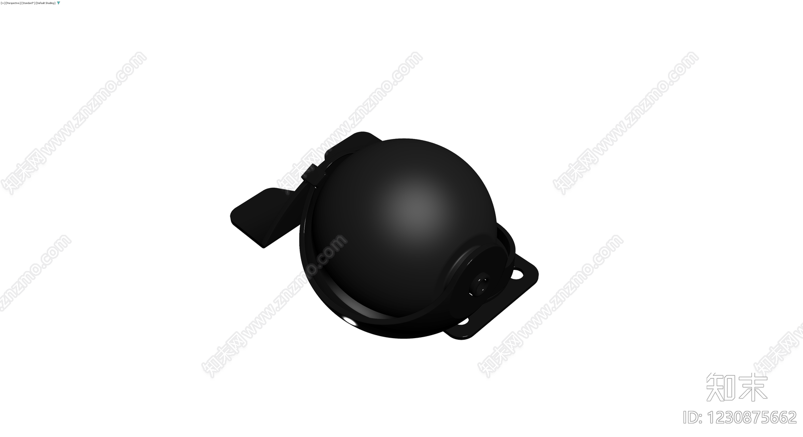 黑色球头支架3D模型下载【ID:1230875662】
