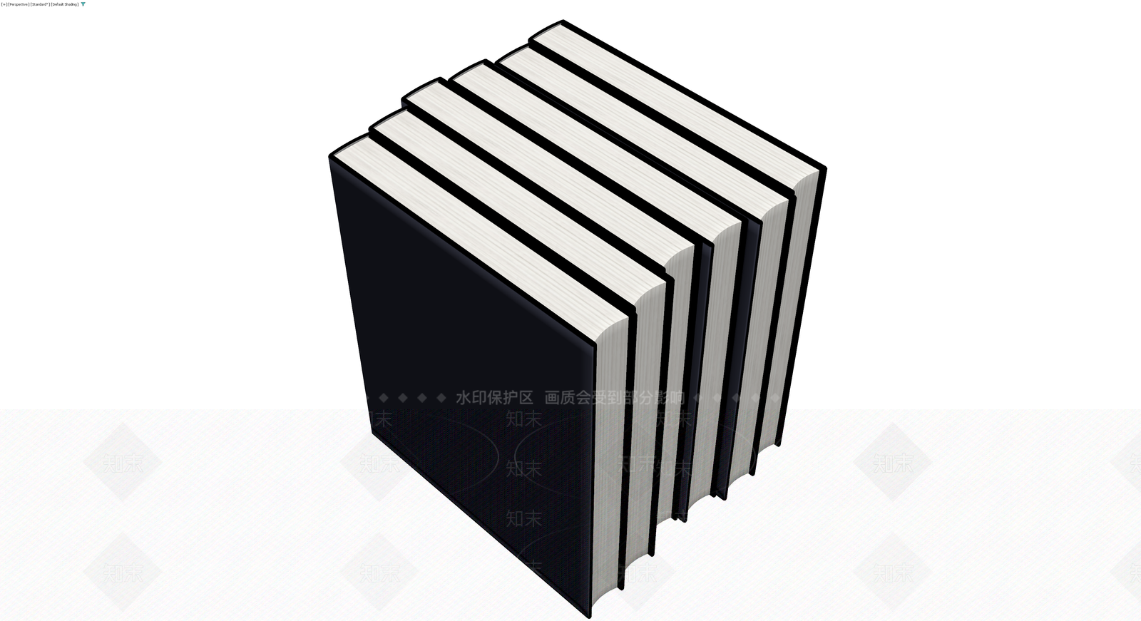 成套精装书籍模型3D模型下载【ID:1230089825】