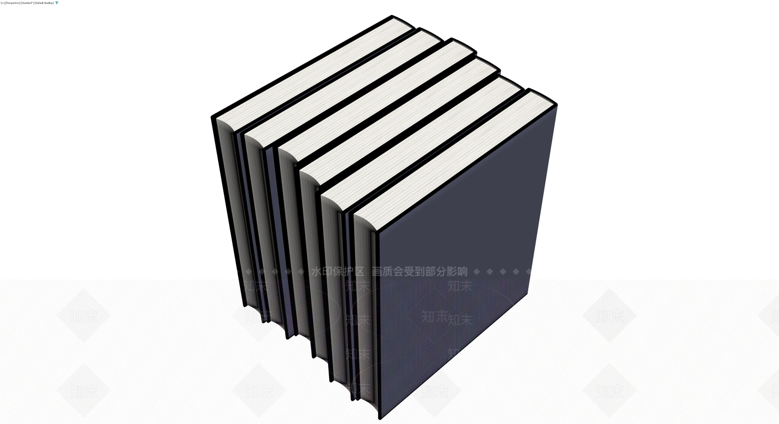 成套精装书籍模型3D模型下载【ID:1230089825】