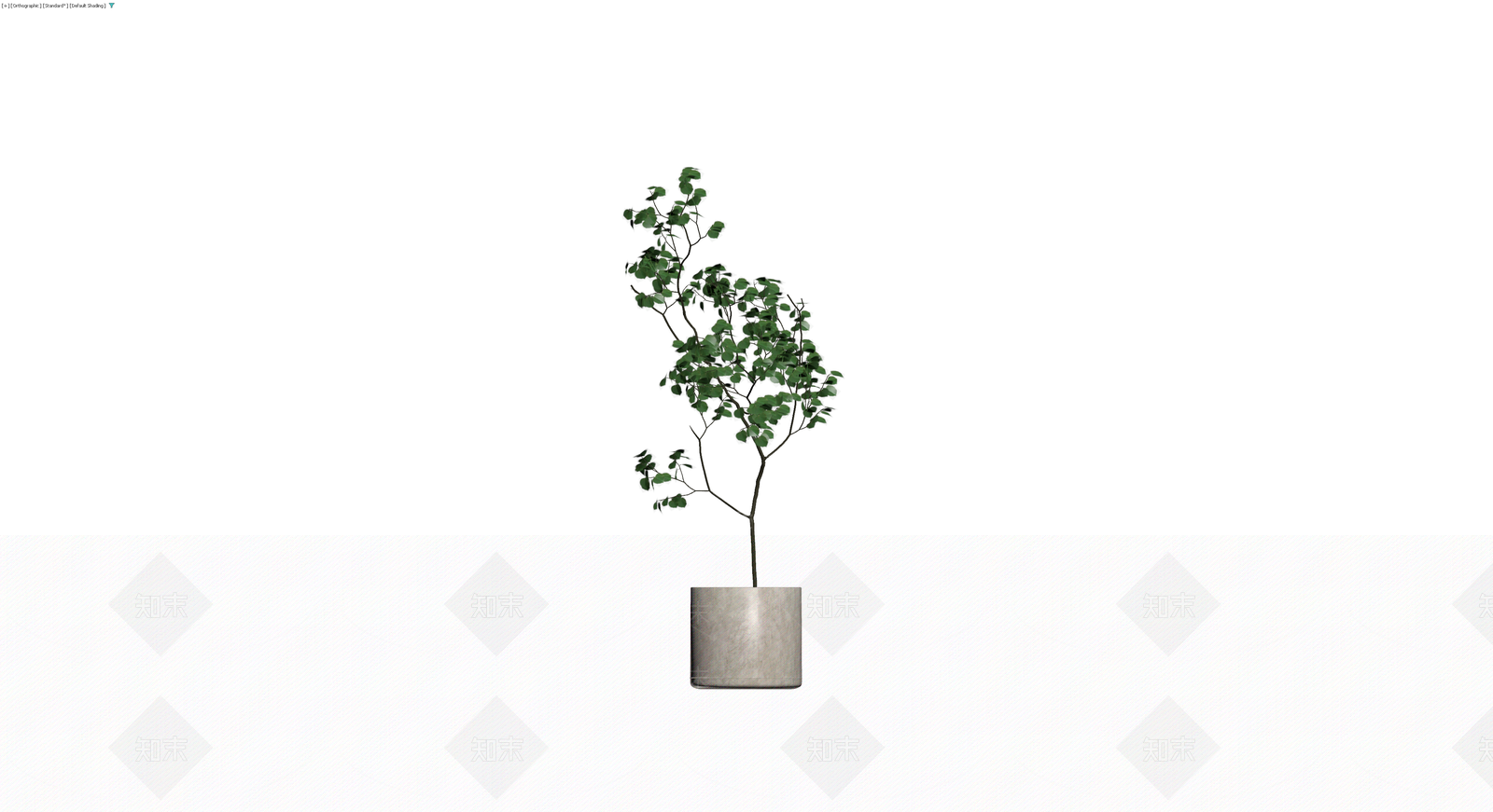 盆栽绿植带盆3D模型下载【ID:1229897576】