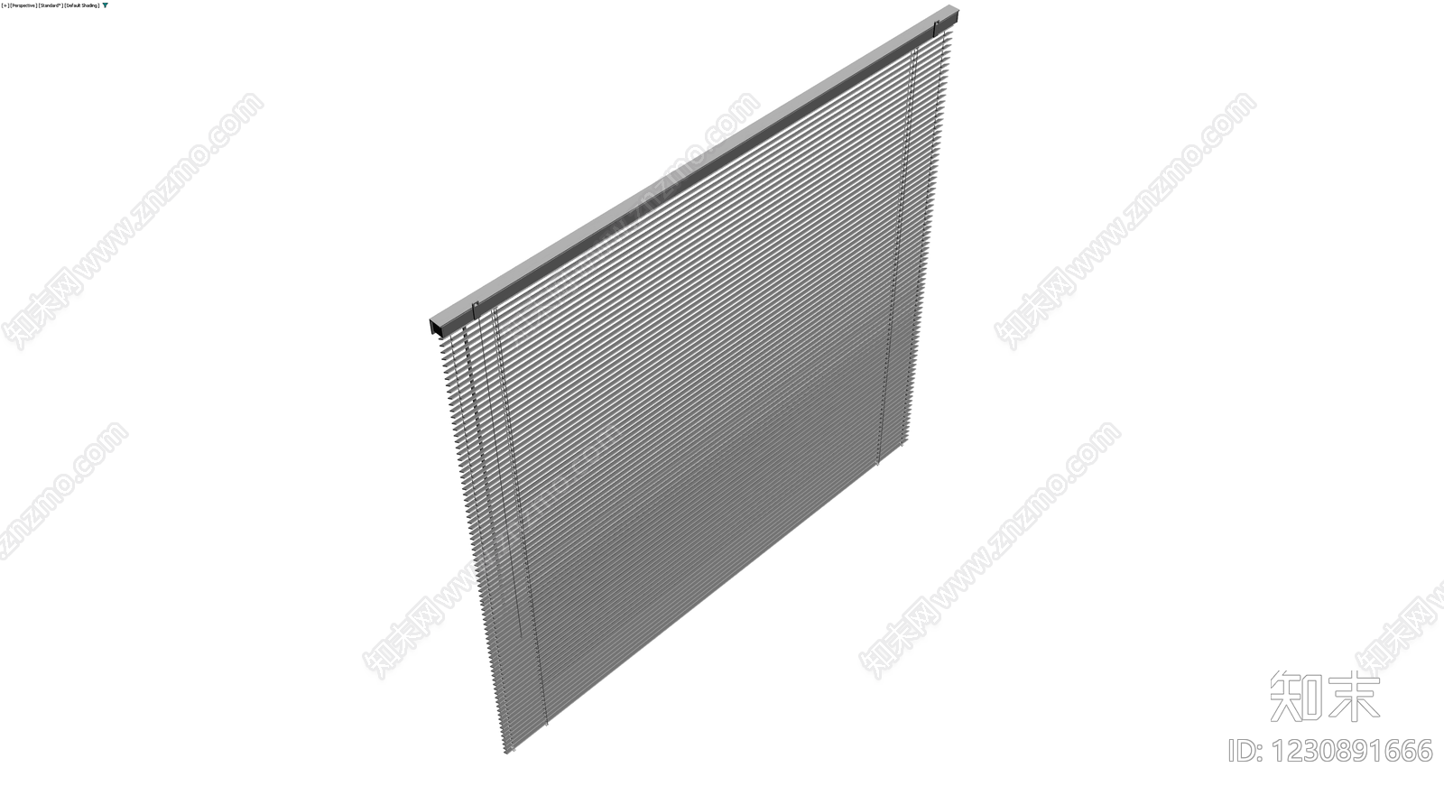 灰色百叶窗组件3D模型下载【ID:1230891666】