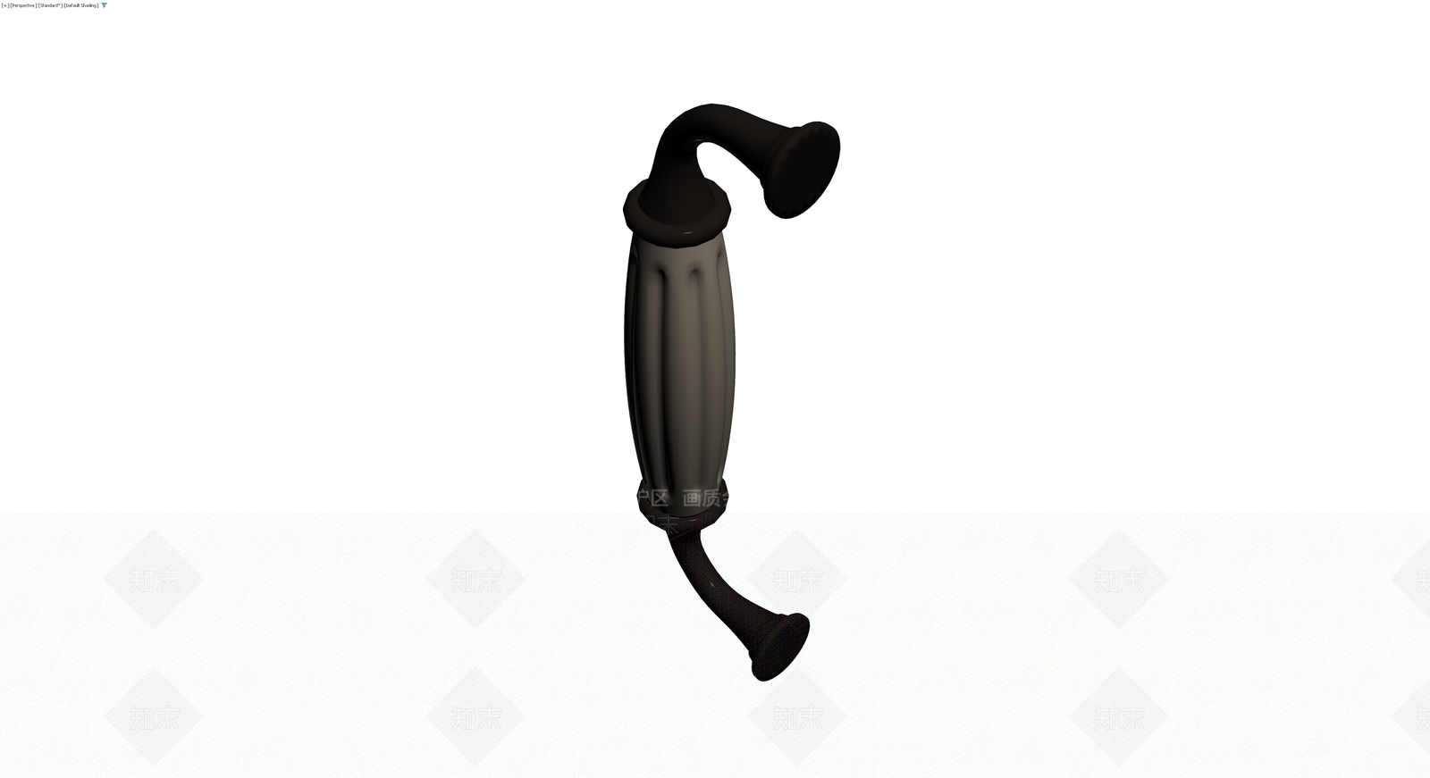 黑色手柄造型组件3D模型下载【ID:1230463186】
