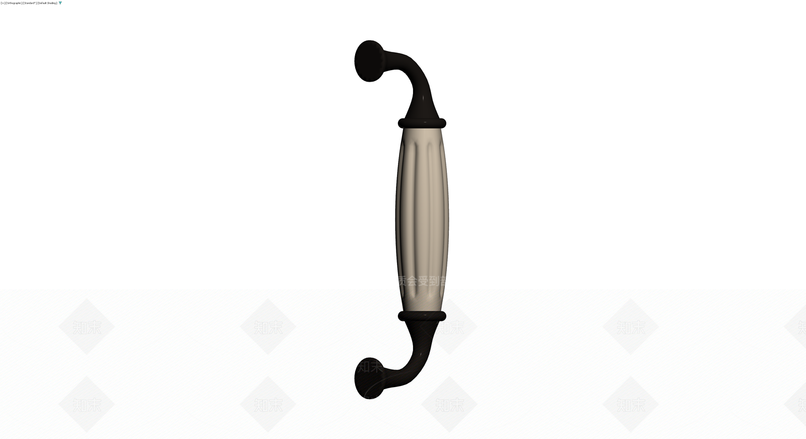 黑色手柄造型组件3D模型下载【ID:1230463186】