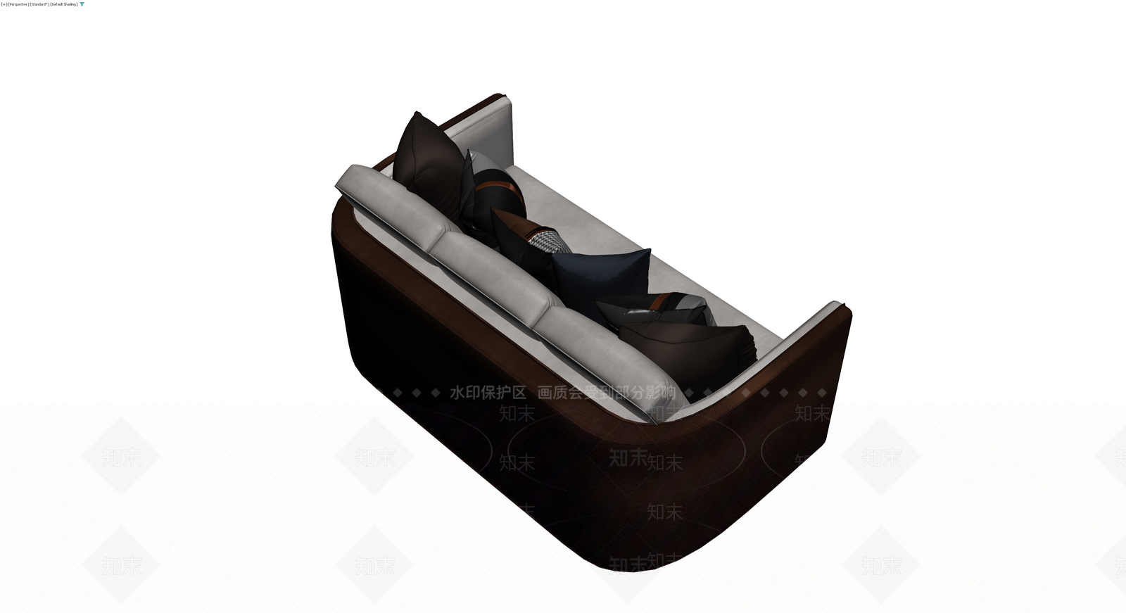 现代风格三人位沙发3D模型下载【ID:1229931008】