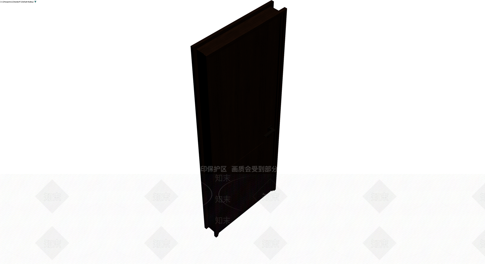 深色木纹成品门体3D模型下载【ID:1229884613】