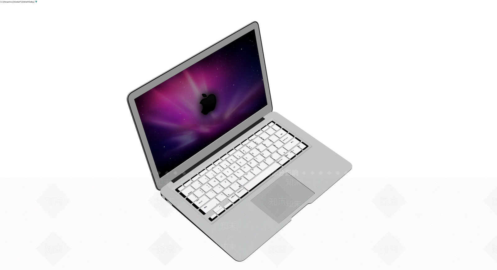 MacBook笔记本电脑灰模3D模型下载【ID:1229881219】