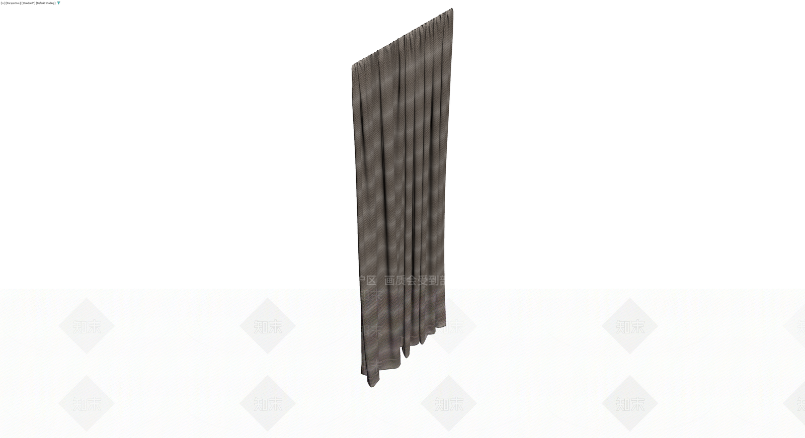 垂坠褶皱窗帘组件3D模型下载【ID:1230720952】