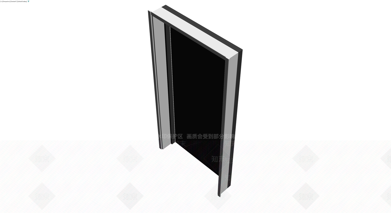 深灰边框门板模型3D模型下载【ID:1229983953】