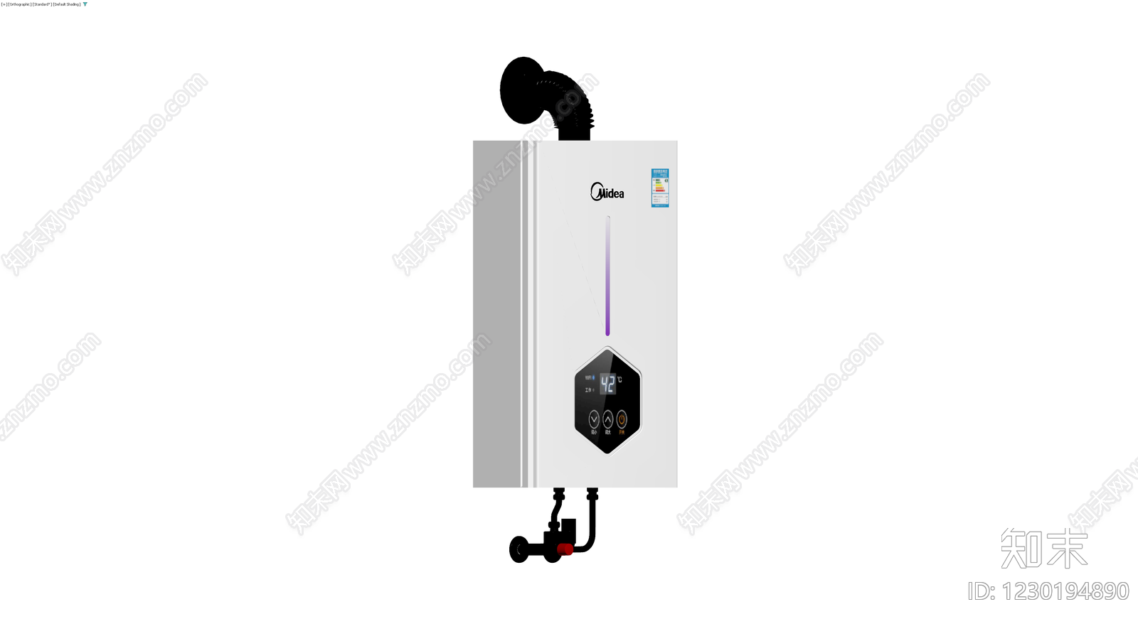 美的燃气热水器模型3D模型下载【ID:1230194890】