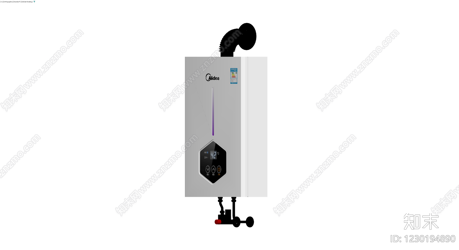 美的燃气热水器模型3D模型下载【ID:1230194890】