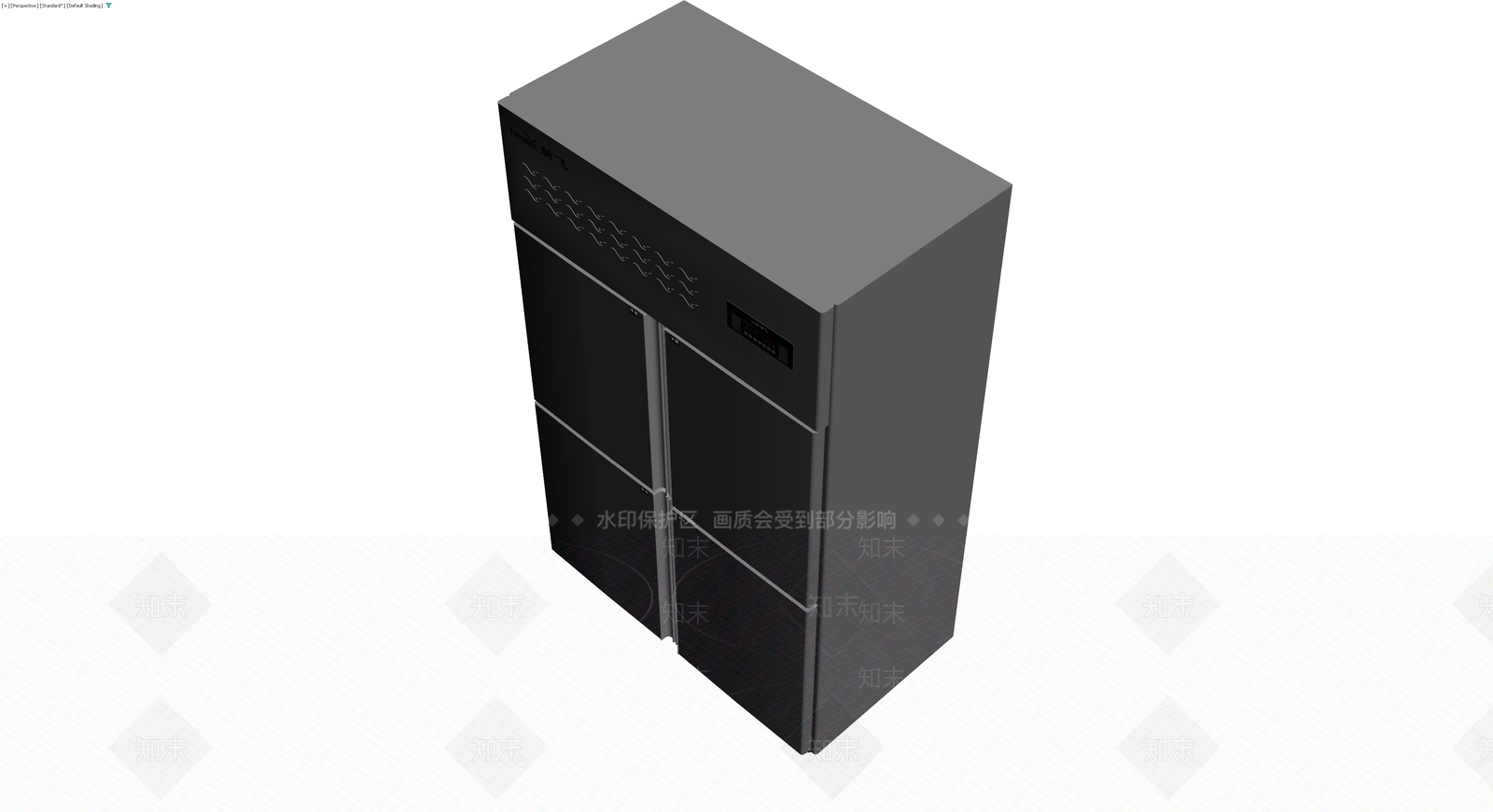 商用四门冰箱3D模型下载【ID:1230178468】