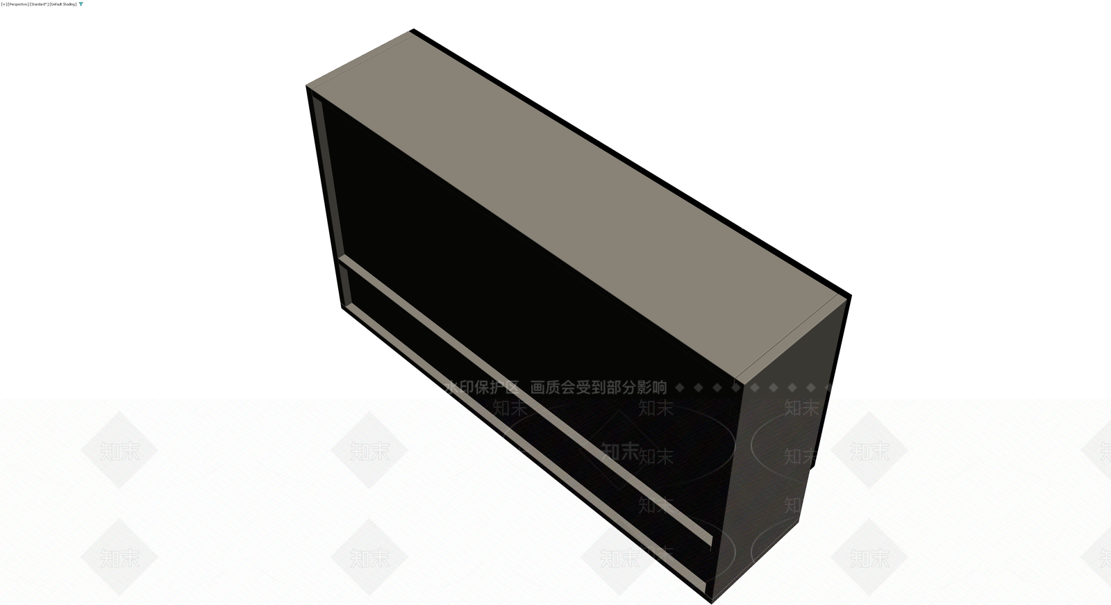 黑白配色电视柜3D模型下载【ID:1230582687】