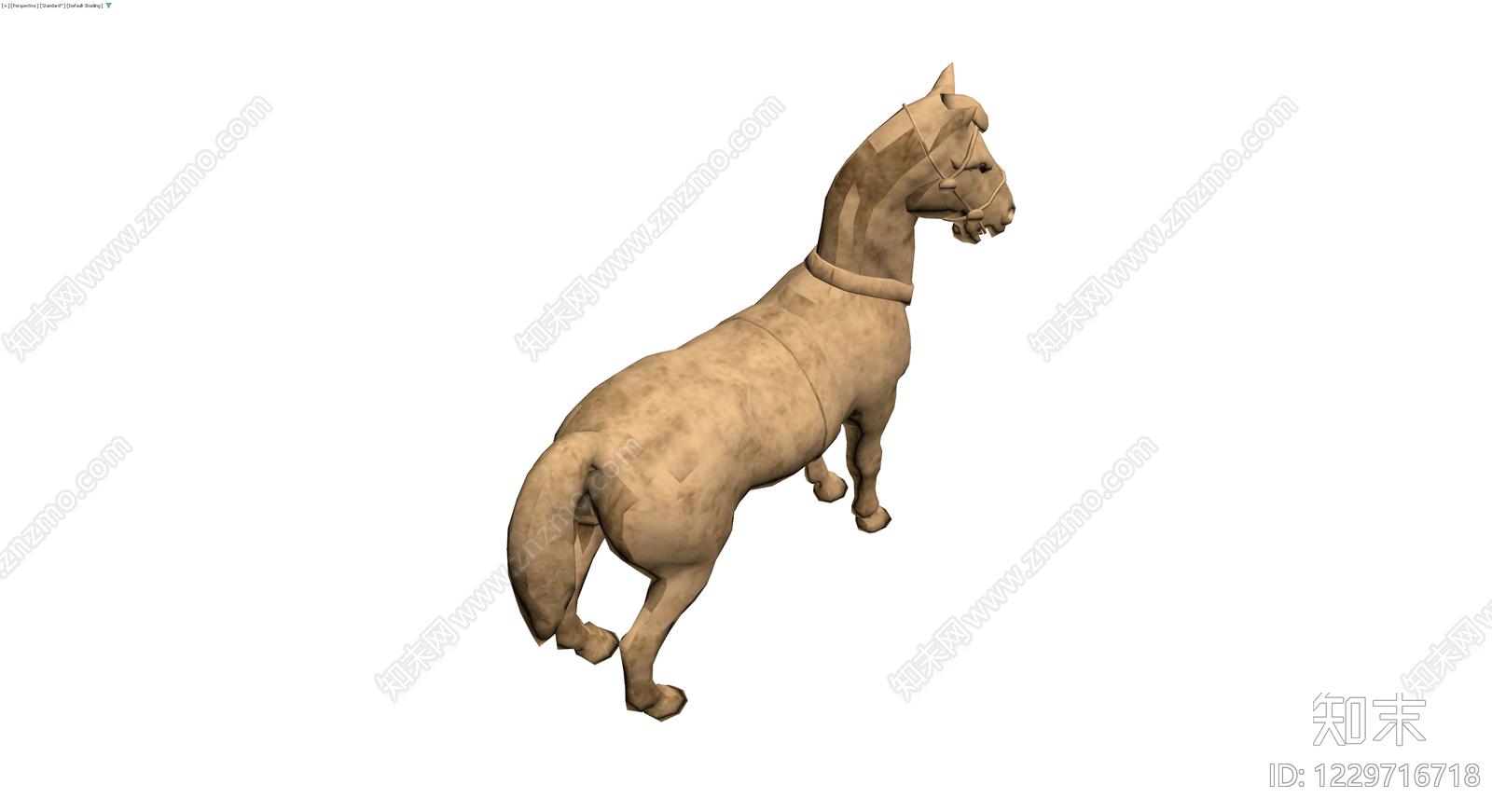 低模风格马匹模型3D模型下载【ID:1229716718】