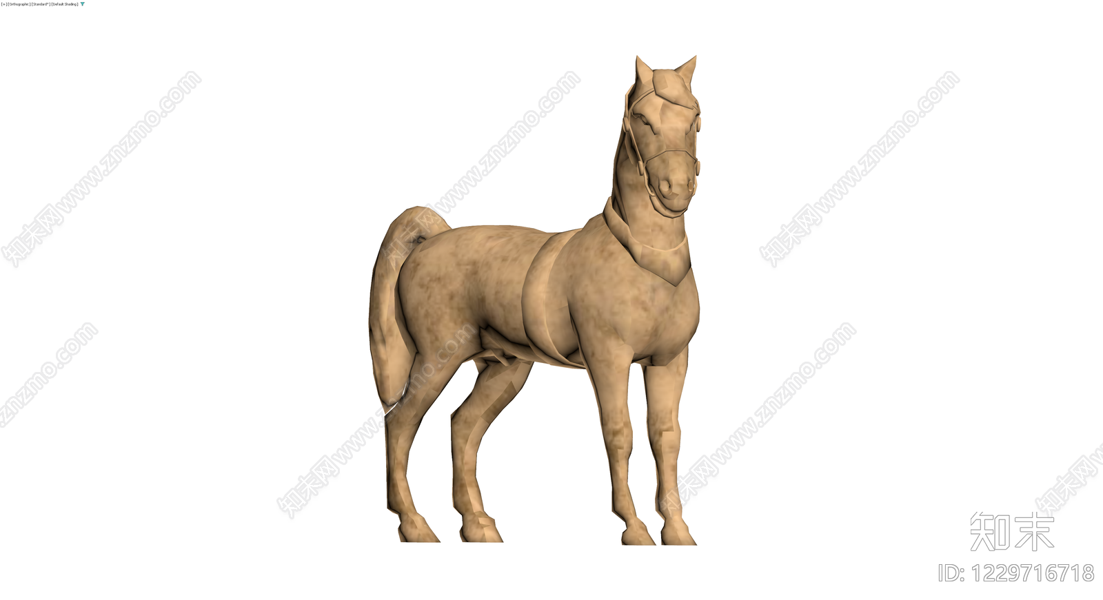 低模风格马匹模型3D模型下载【ID:1229716718】