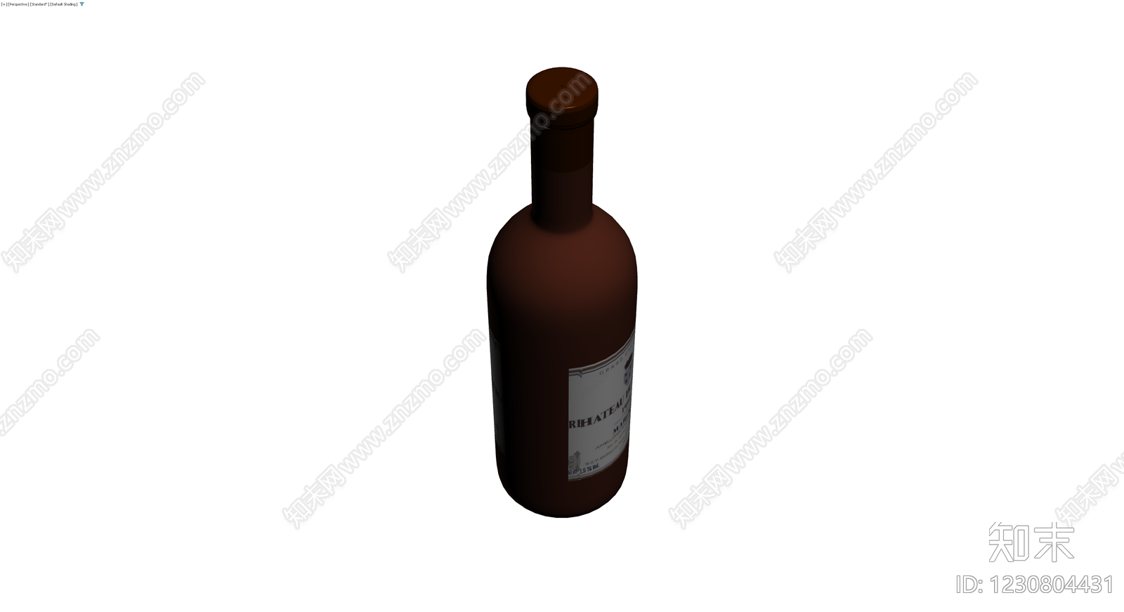 红酒瓶模型3D模型下载【ID:1230804431】