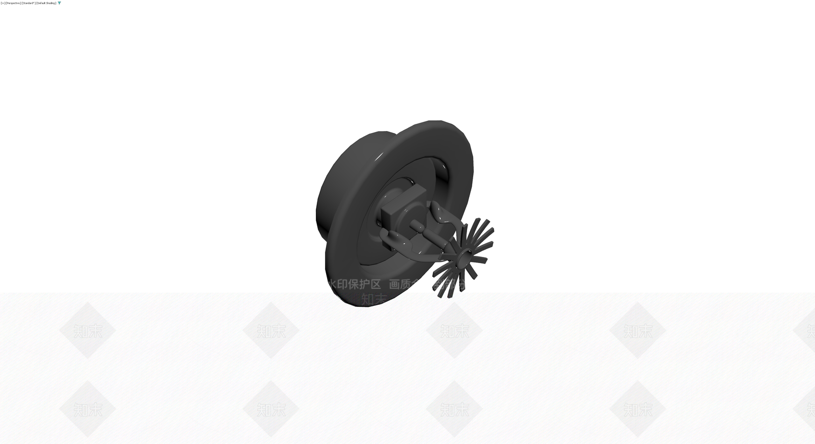 灰色圆形底座机械组件3D模型下载【ID:1230591025】