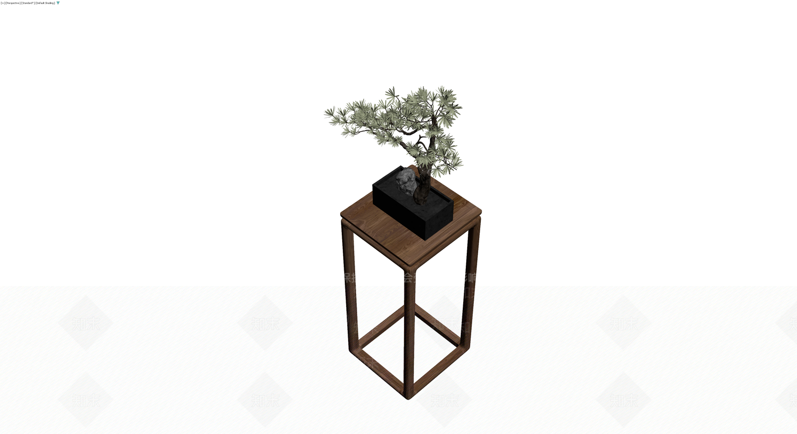 盆景盆栽配木架3D模型下载【ID:1229915565】