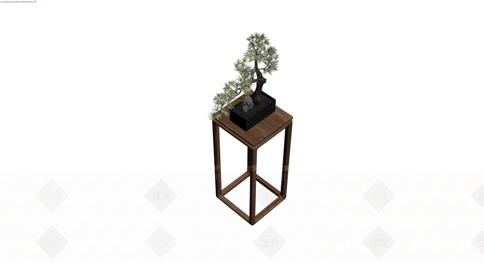 盆景盆栽配木架3D模型下载【ID:1229915565】