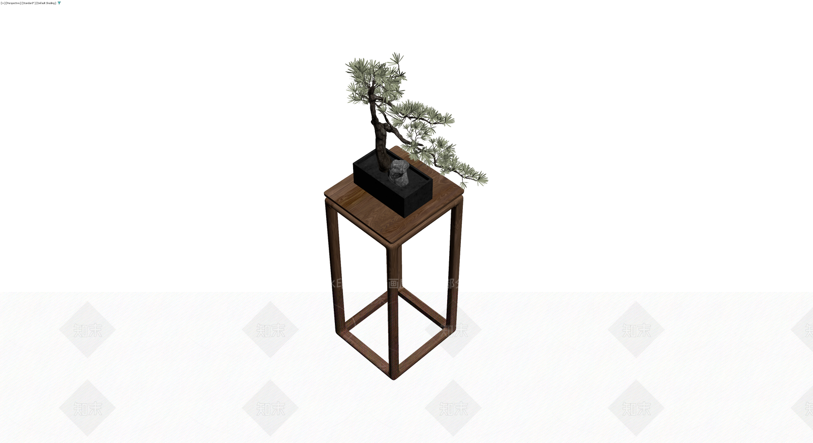 盆景盆栽配木架3D模型下载【ID:1229915565】