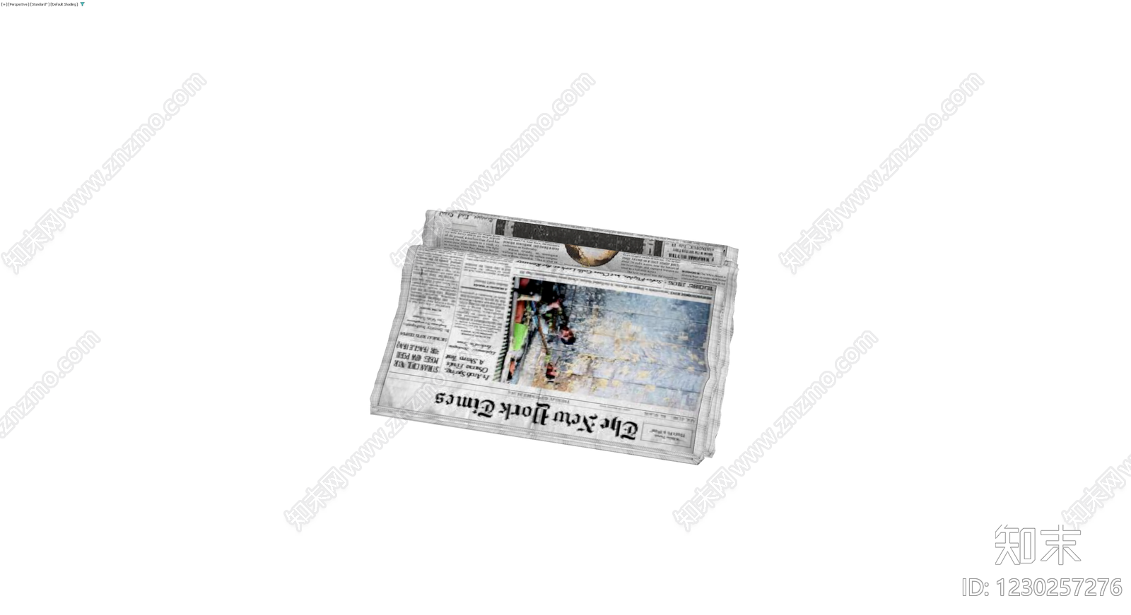 折叠报纸模型3D模型下载【ID:1230257276】