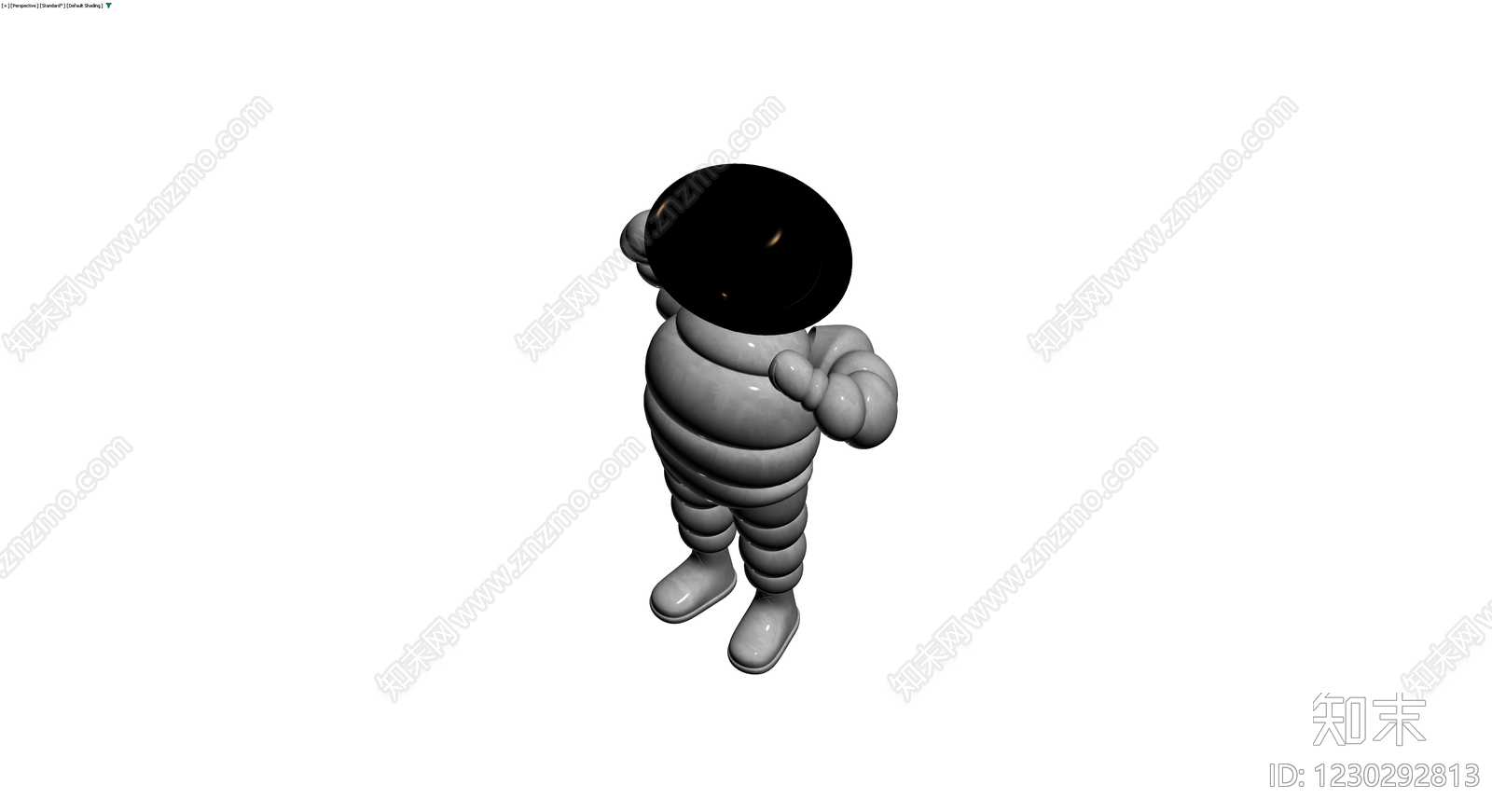米其林轮胎人雕塑3D模型下载【ID:1230292813】
