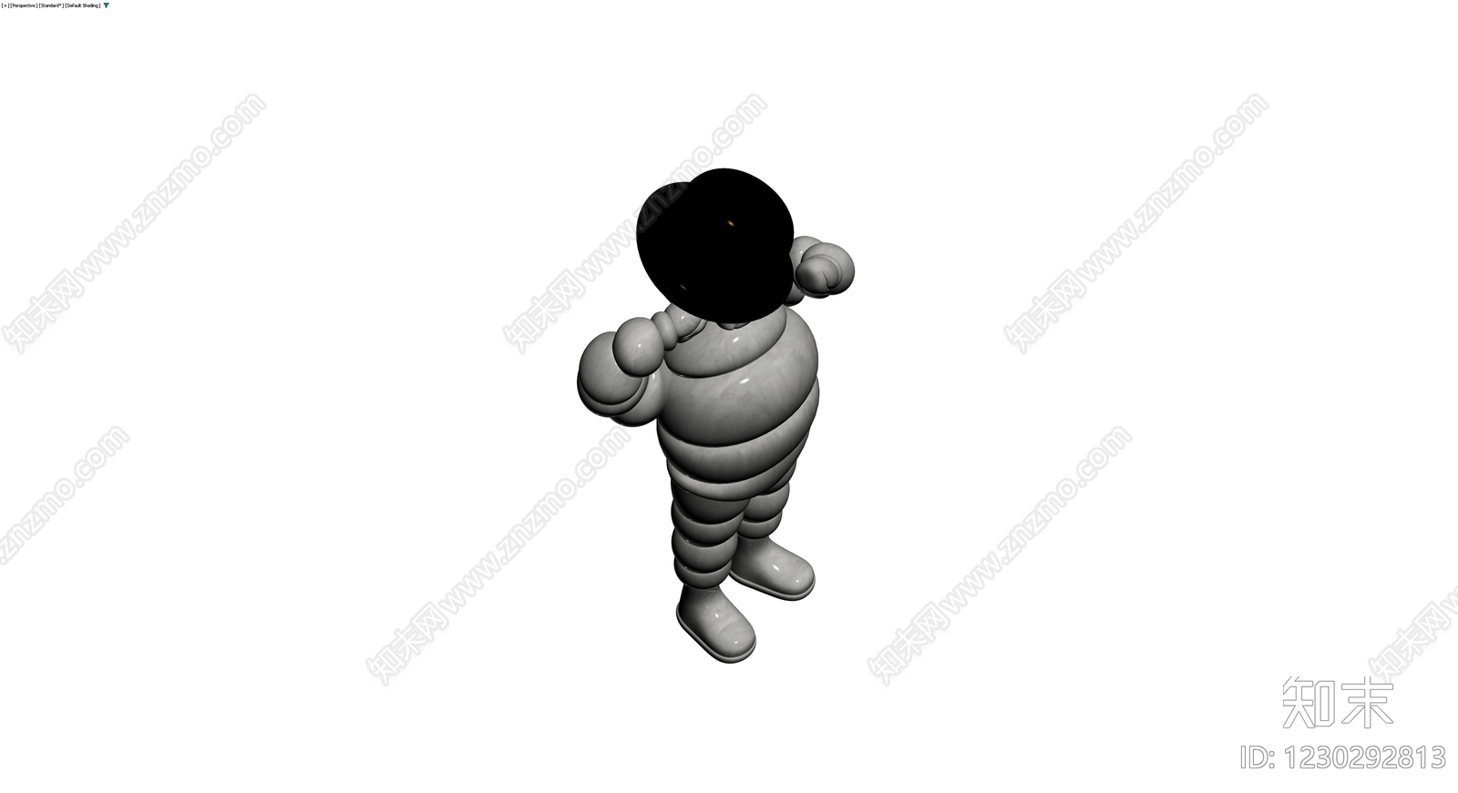 米其林轮胎人雕塑3D模型下载【ID:1230292813】