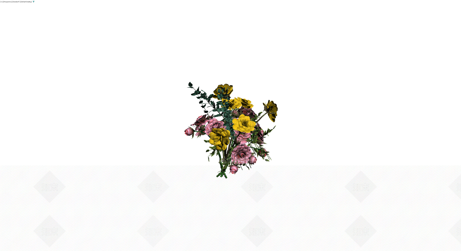 粉黄配色花束模型3D模型下载【ID:1230409523】