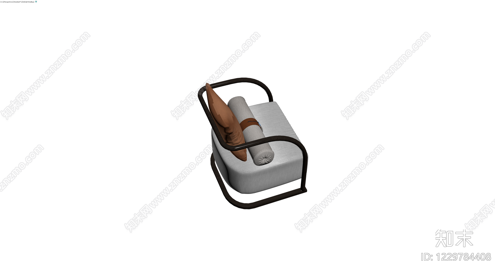 新中式圈椅配抱枕3D模型下载【ID:1229784408】
