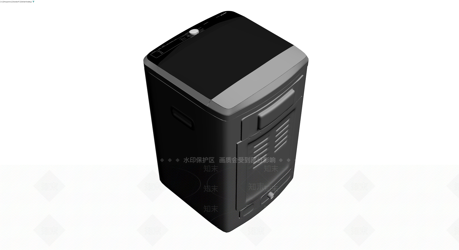 黑色波轮洗衣机模型3D模型下载【ID:1230786732】