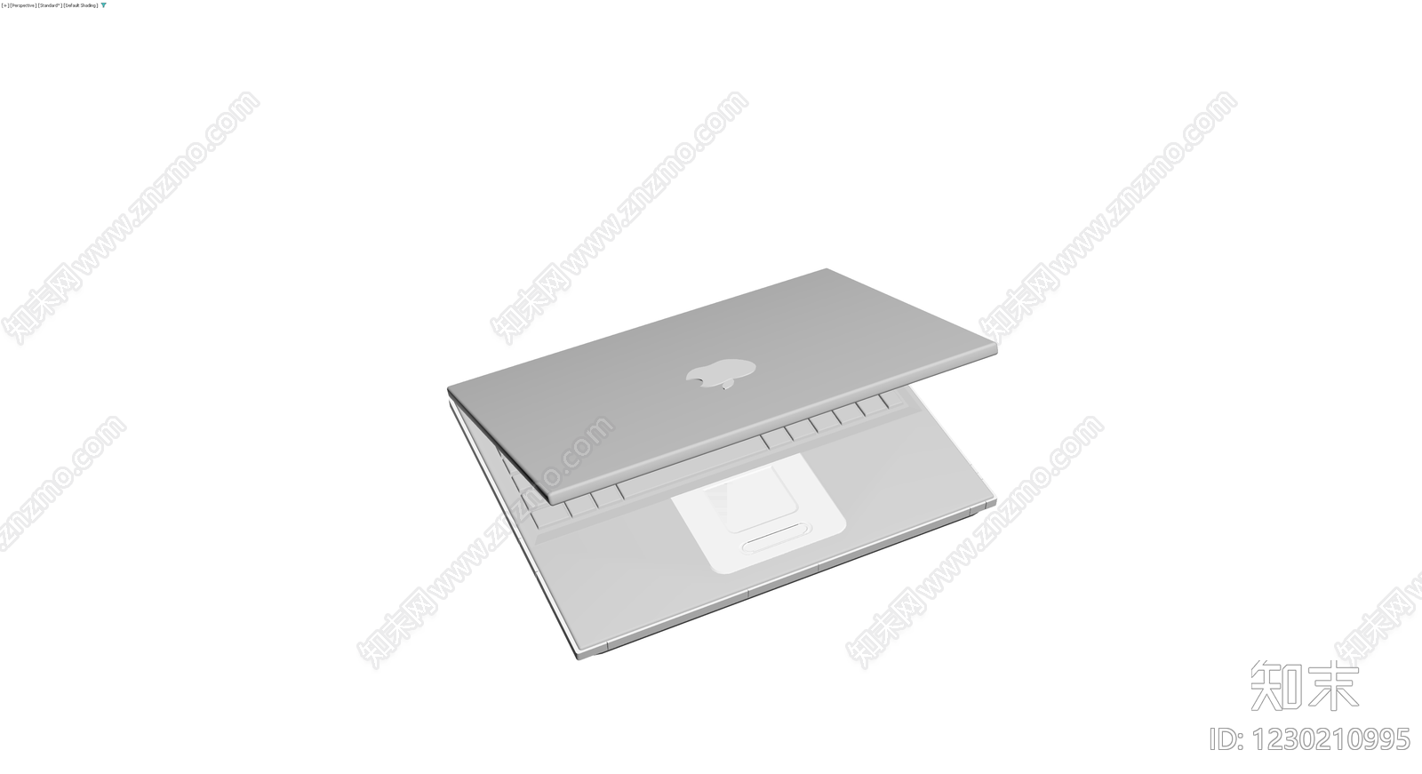 MacBook笔记本电脑灰模3D模型下载【ID:1230210995】
