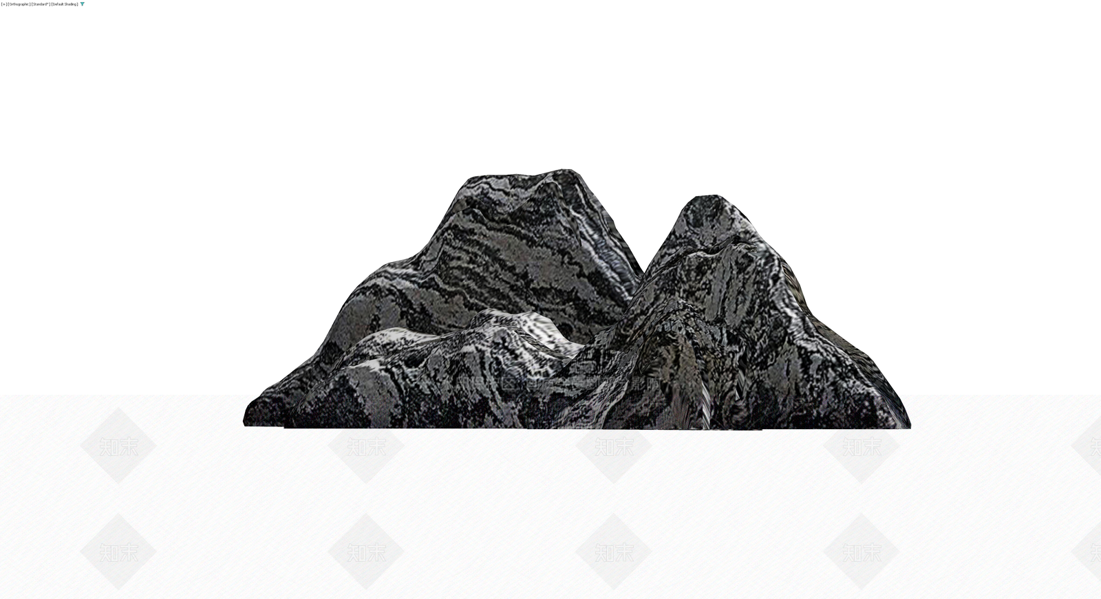 不规则岩石景观组合3D模型下载【ID:1229921984】