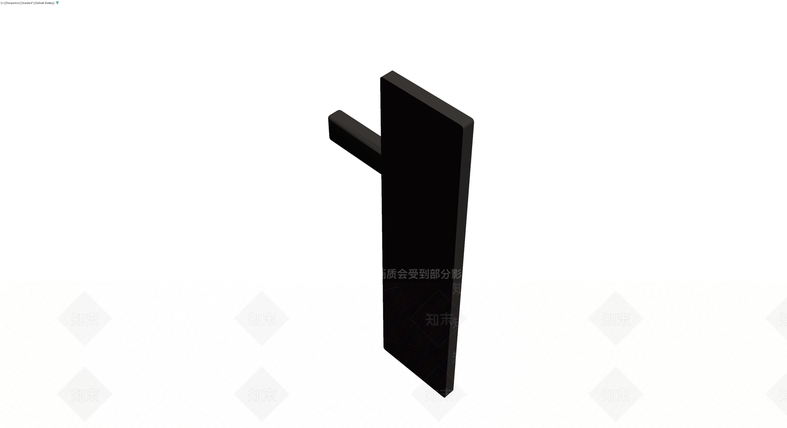黑色现代门把手组件3D模型下载【ID:1229687112】