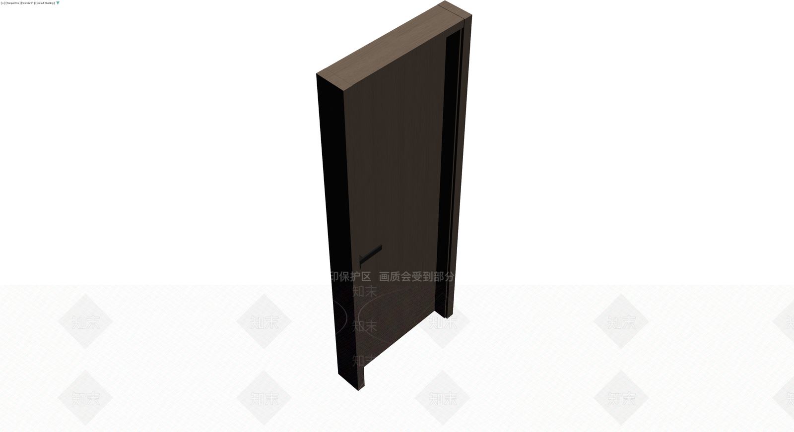 深色木纹成品门体3D模型下载【ID:1230643040】
