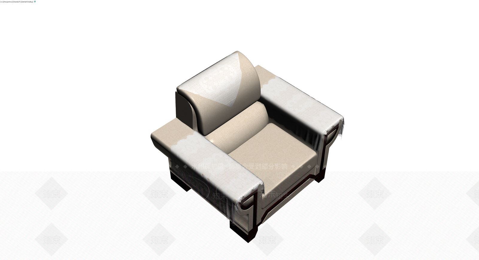 中式实木沙发3D模型下载【ID:1229614686】