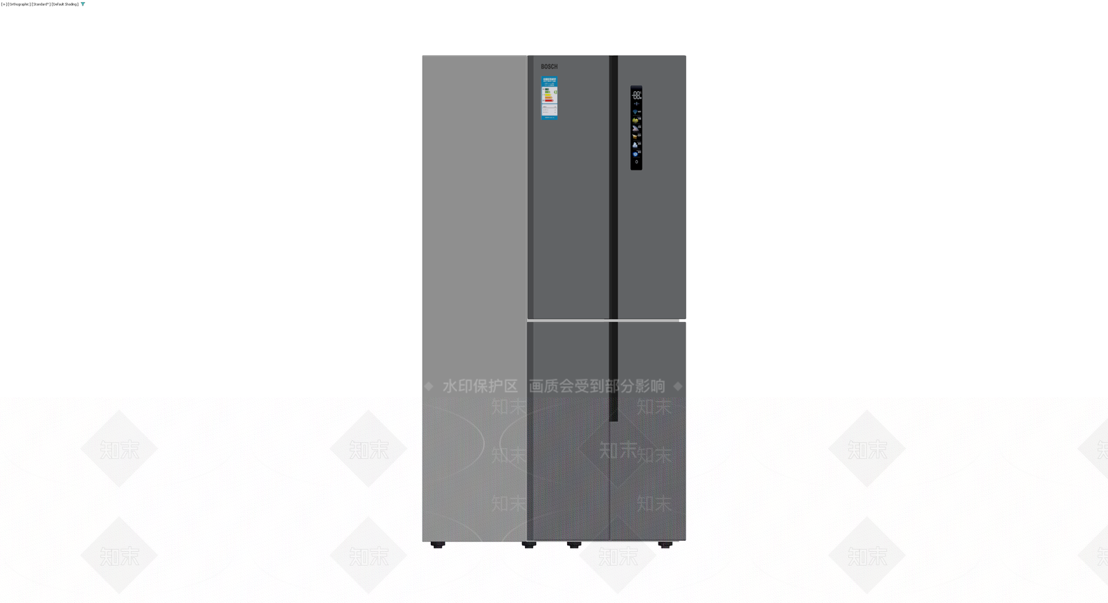 博世四门冰箱模型3D模型下载【ID:1230340221】