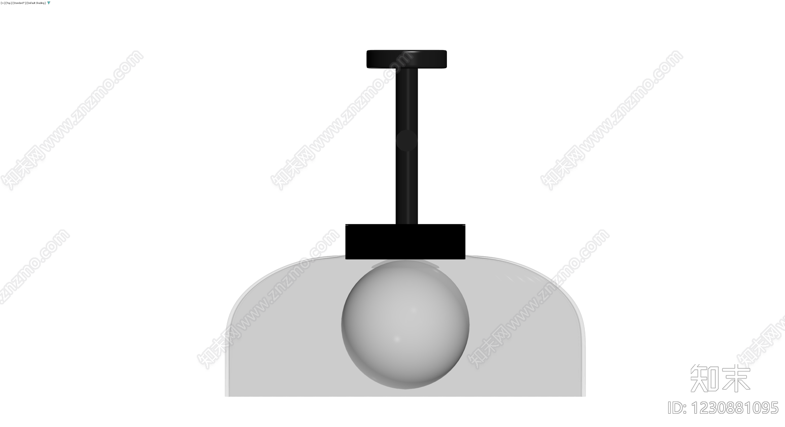 黑色双头壁灯3D模型下载【ID:1230881095】