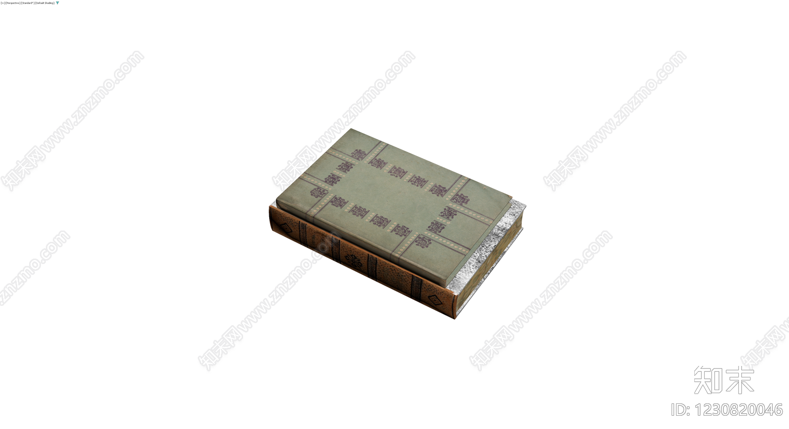 复古精装书籍组合3D模型下载【ID:1230820046】