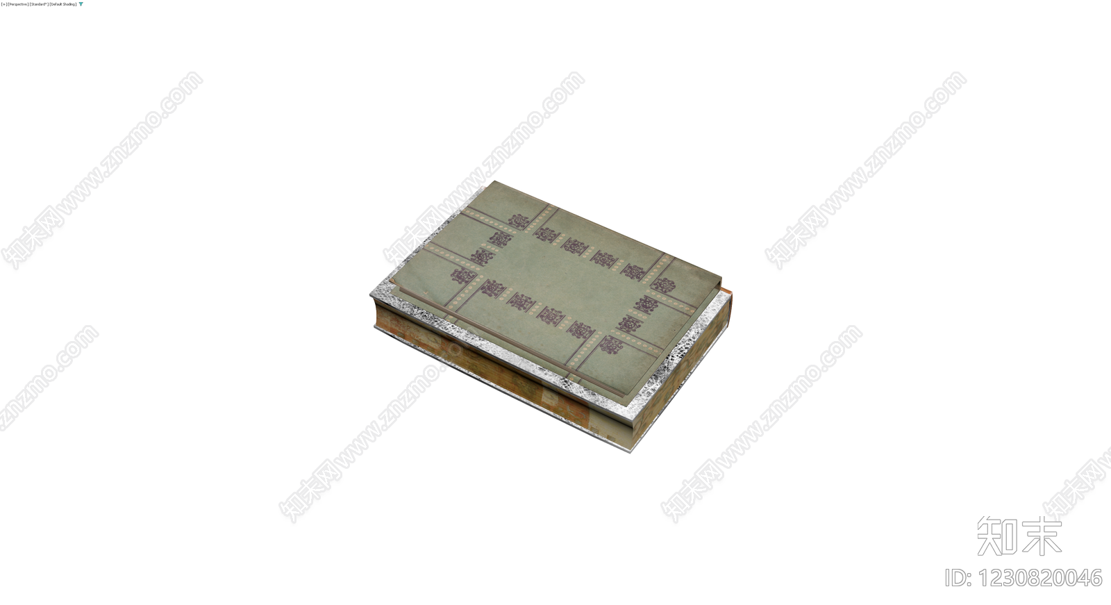 复古精装书籍组合3D模型下载【ID:1230820046】