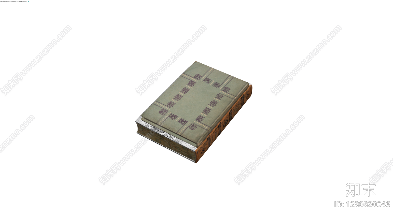 复古精装书籍组合3D模型下载【ID:1230820046】