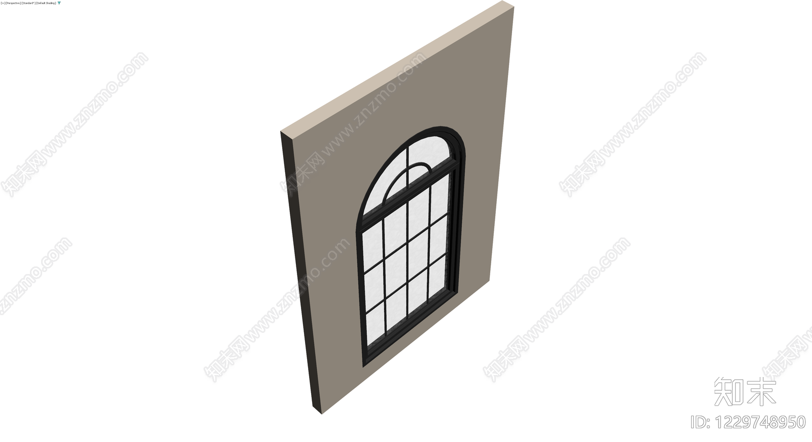拱形窗框组件3D模型下载【ID:1229748950】