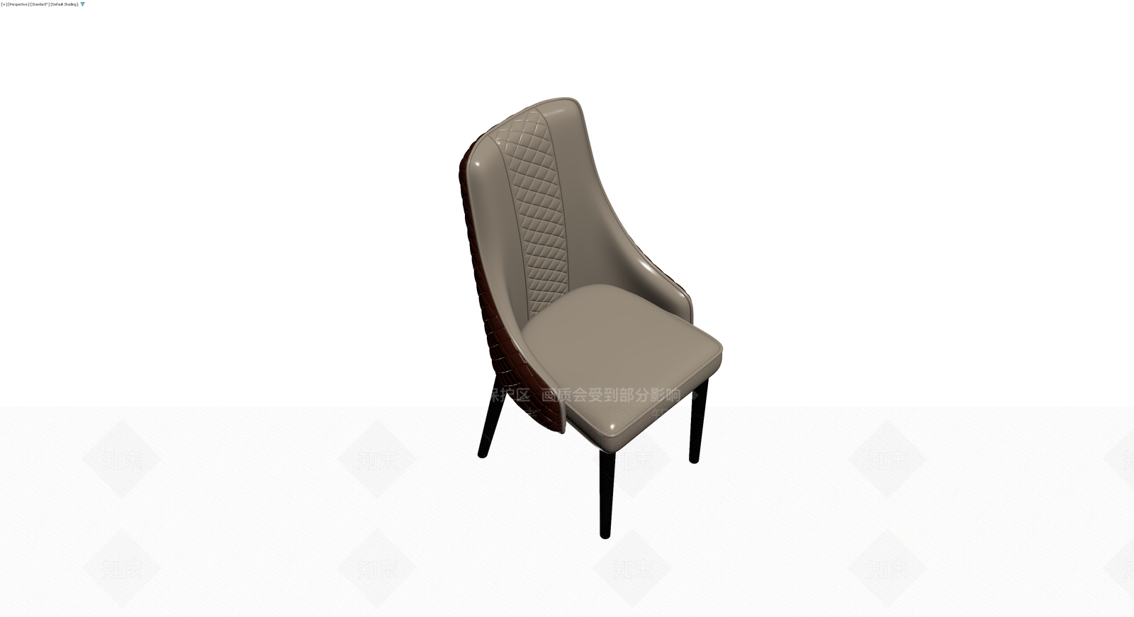 现代风格拼色软包餐椅3D模型下载【ID:1230745028】