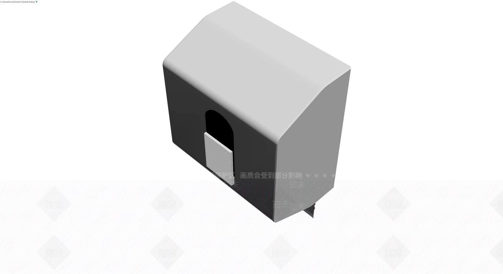 灰色壁挂式纸巾盒3D模型下载【ID:1230446018】
