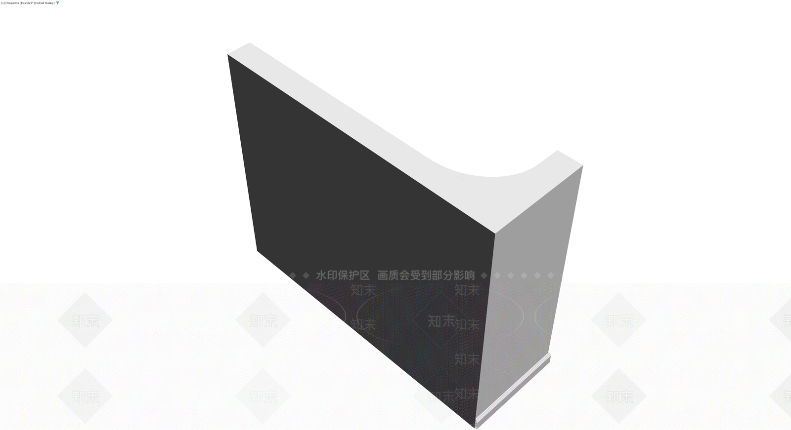 弧形装饰隔断组件3D模型下载【ID:1230410413】