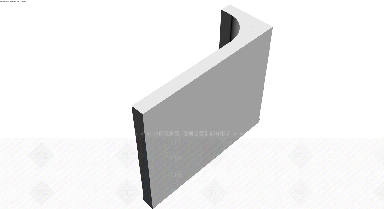 弧形装饰隔断组件3D模型下载【ID:1230410413】