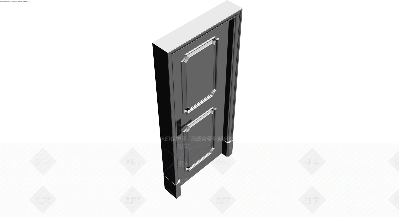 双板装饰门组件3D模型下载【ID:1229917046】