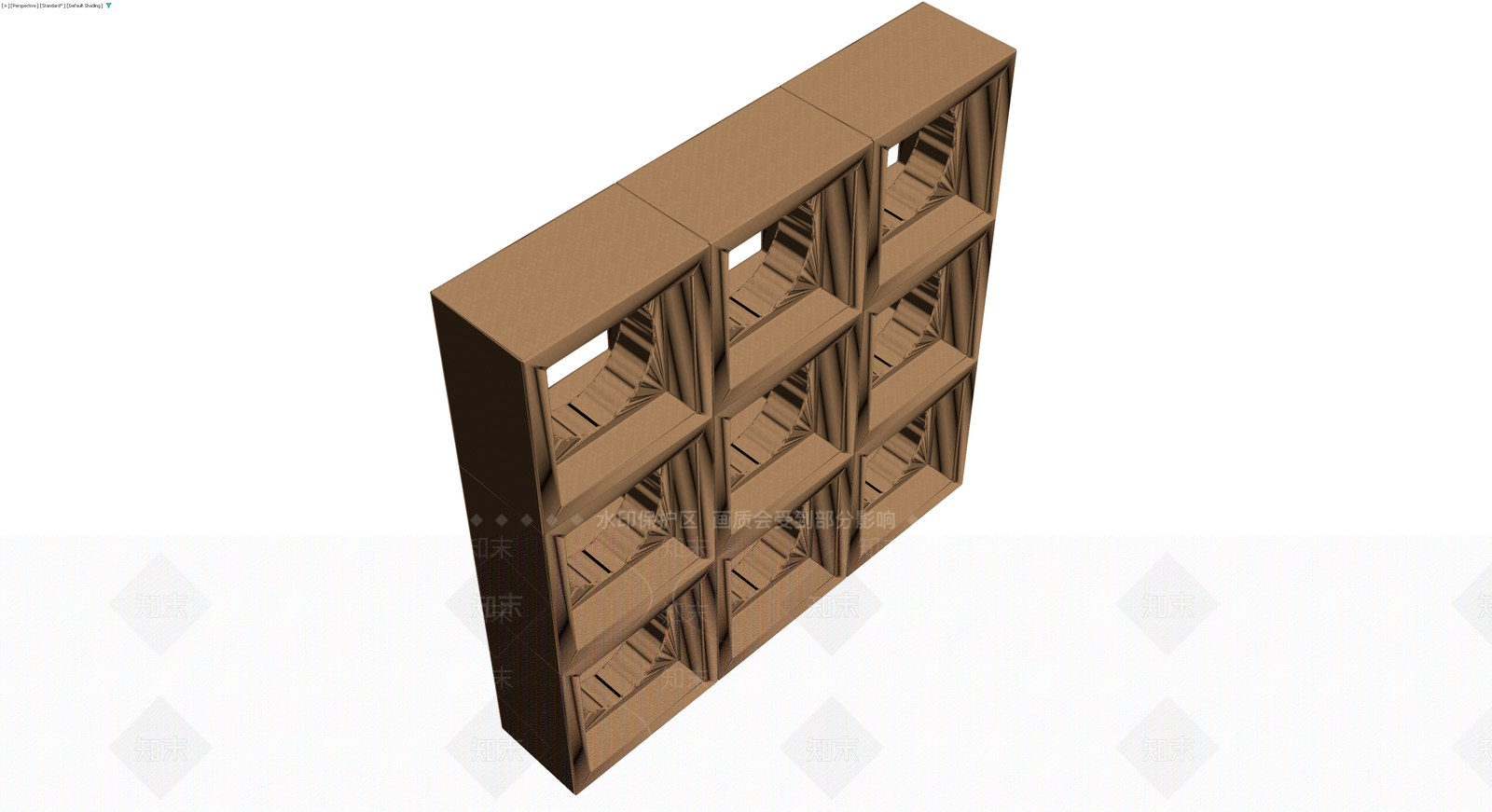 镂空装饰隔断模块3D模型下载【ID:1230602379】