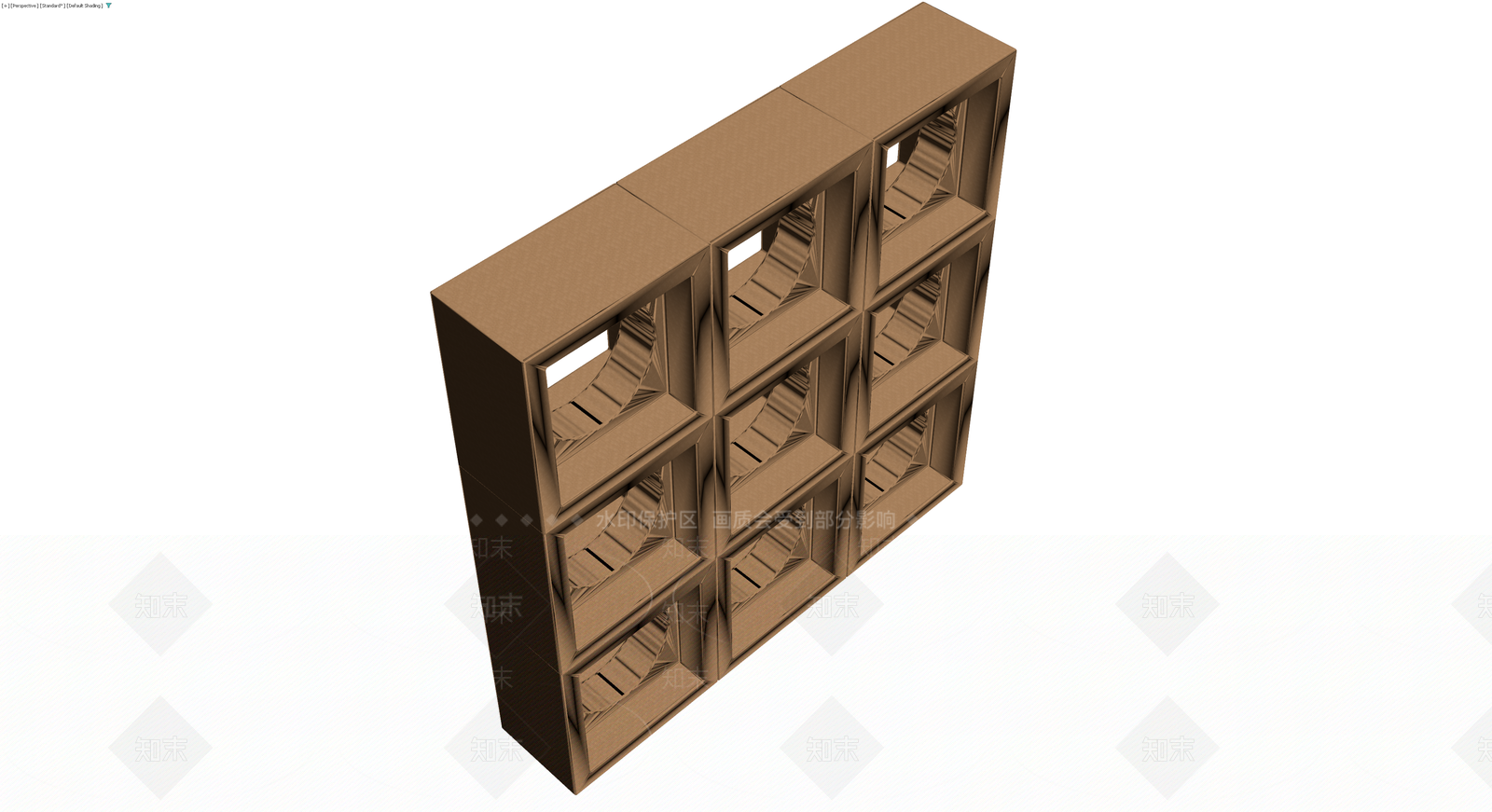 镂空装饰隔断模块3D模型下载【ID:1230602379】