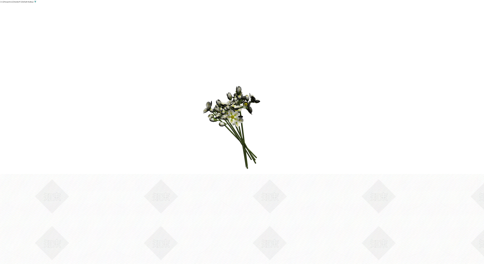 白色花卉束模型3D模型下载【ID:1230409435】