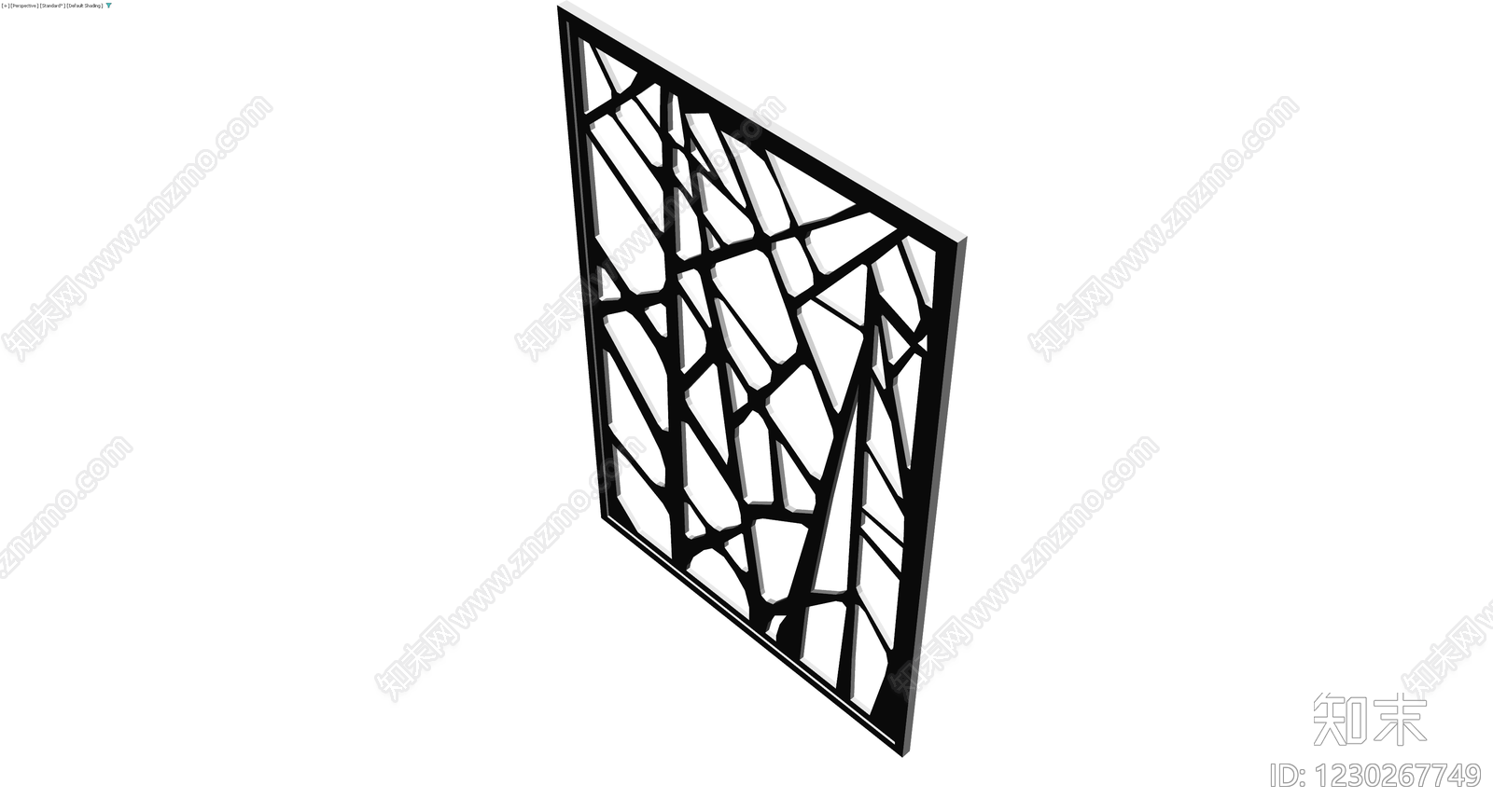 镂空装饰隔断板3D模型下载【ID:1230267749】