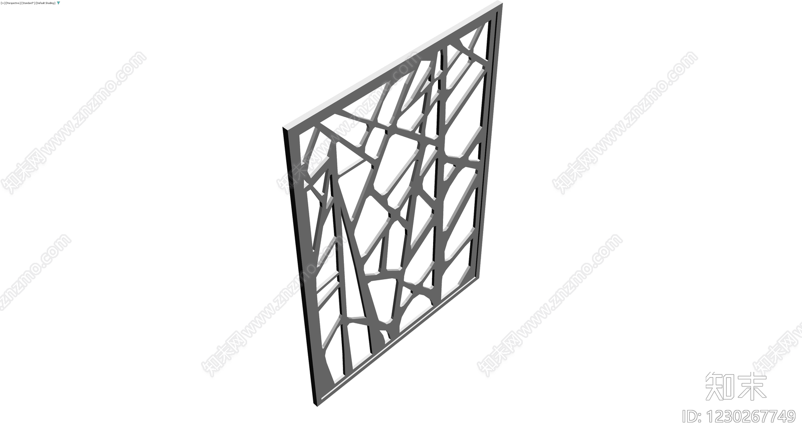 镂空装饰隔断板3D模型下载【ID:1230267749】